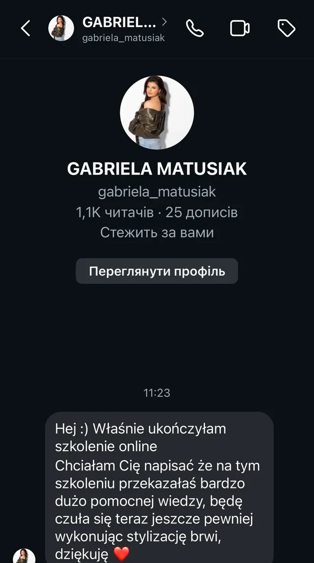 Opinia kursantki